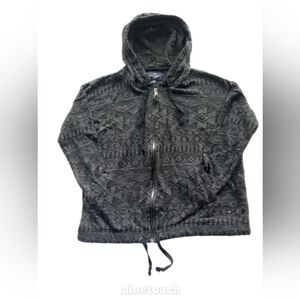 American Eagle Outfitter's Women's Sweater Jacket Hoodie, Size Medium, Black